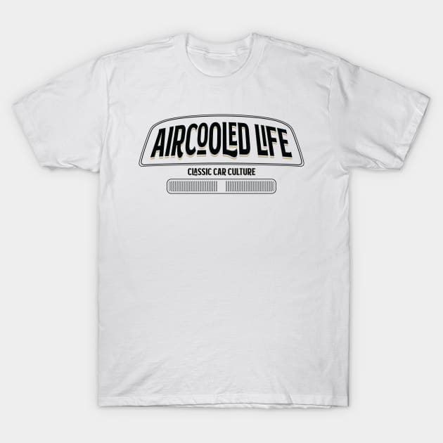 Aircooled Life - Classic Car Culture Bay Window bus design T-Shirt T-Shirt by Aircooled Life